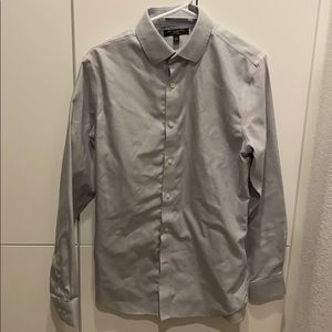 Grey Banana Republic Non-Iron Woven Dress Shirt